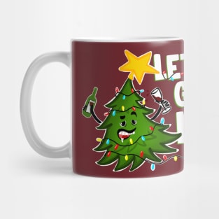 Let's get lit Tipsy Christmas Tree Mug